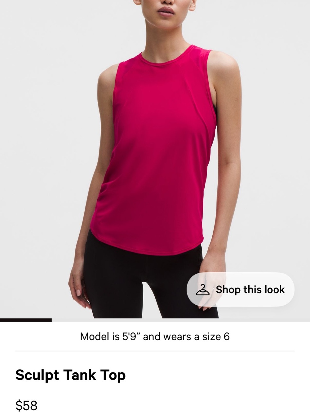 lululemon athletica Women's Sculpt Tank Top - Picture 4 of 5